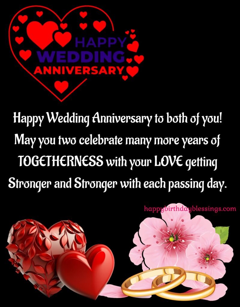 Wedding anniversary wishes with black wallpaper, Wedding Anniversary wishes for Couple.