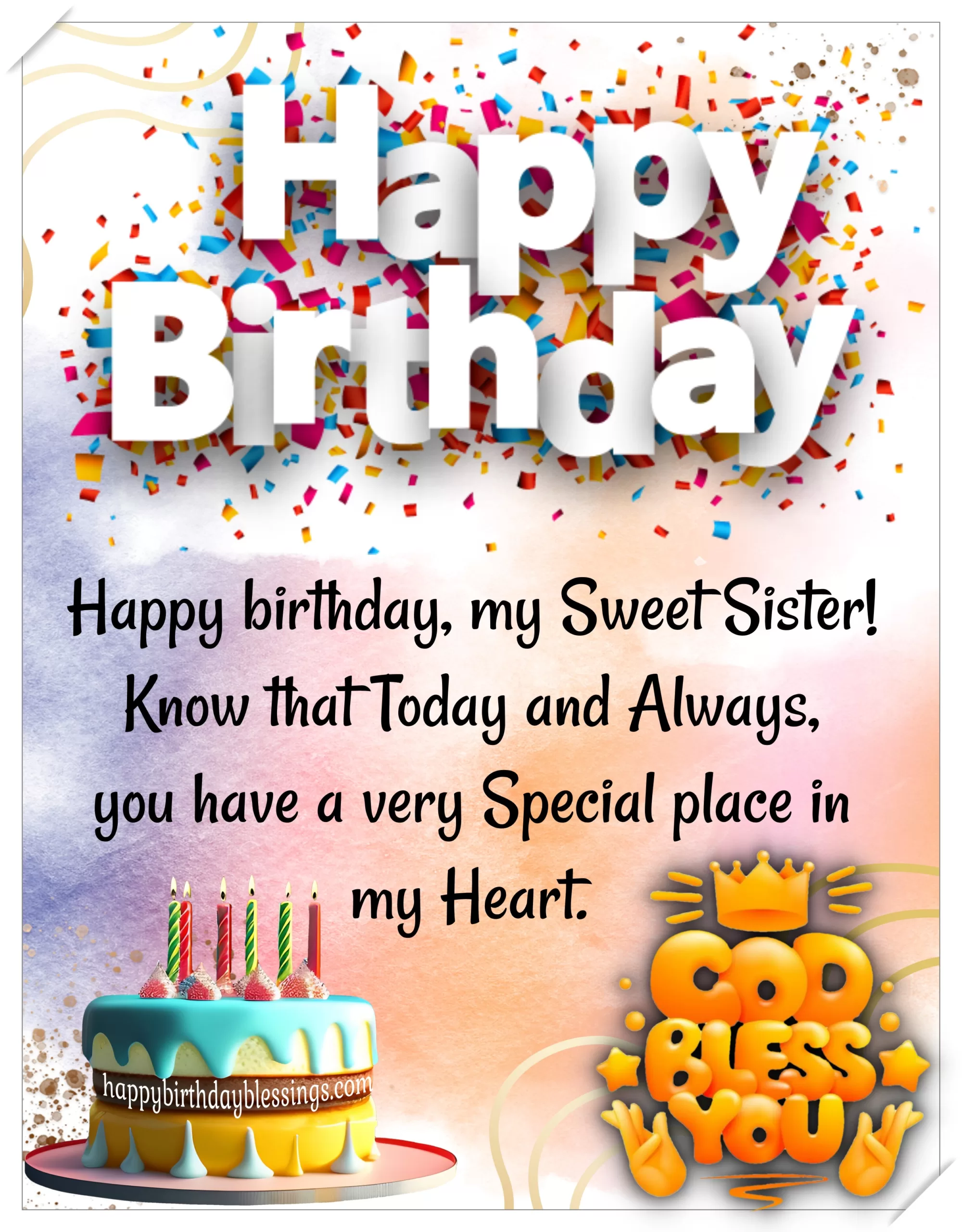 Heartfelt Birthday Wishes For Your Sister