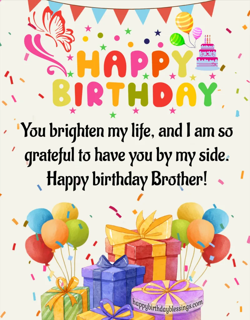 Brother birthday wishes.