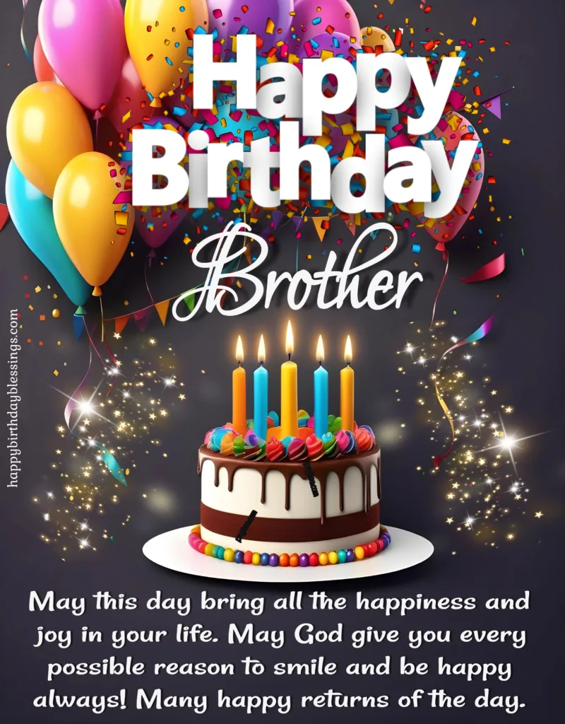 Happy birthday brother image.
