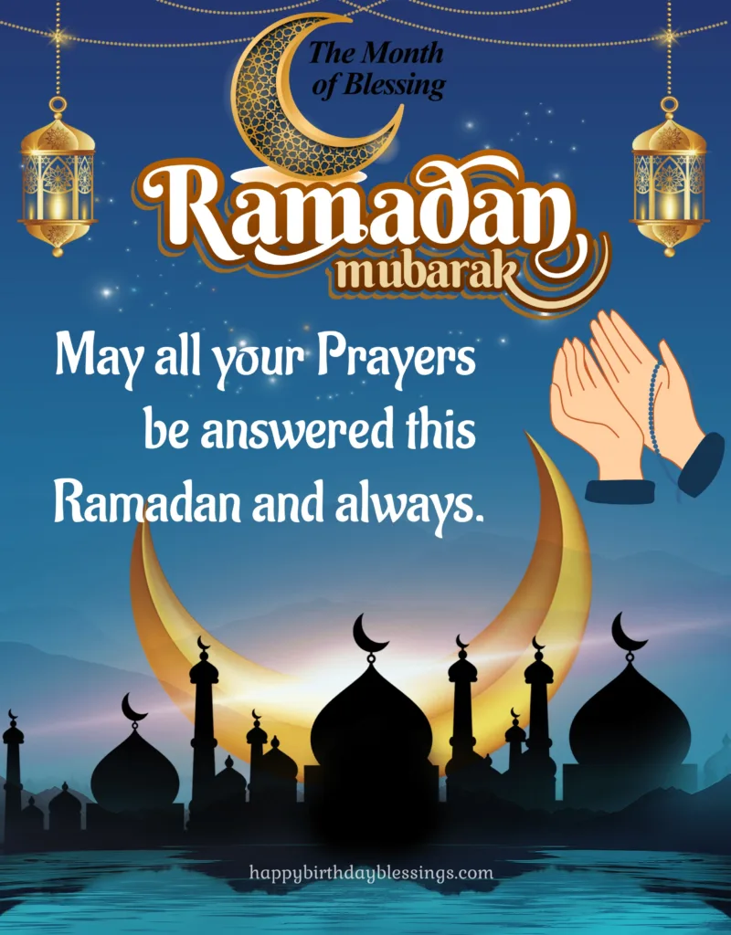 Ramadan Mubarak image with beautiful background.