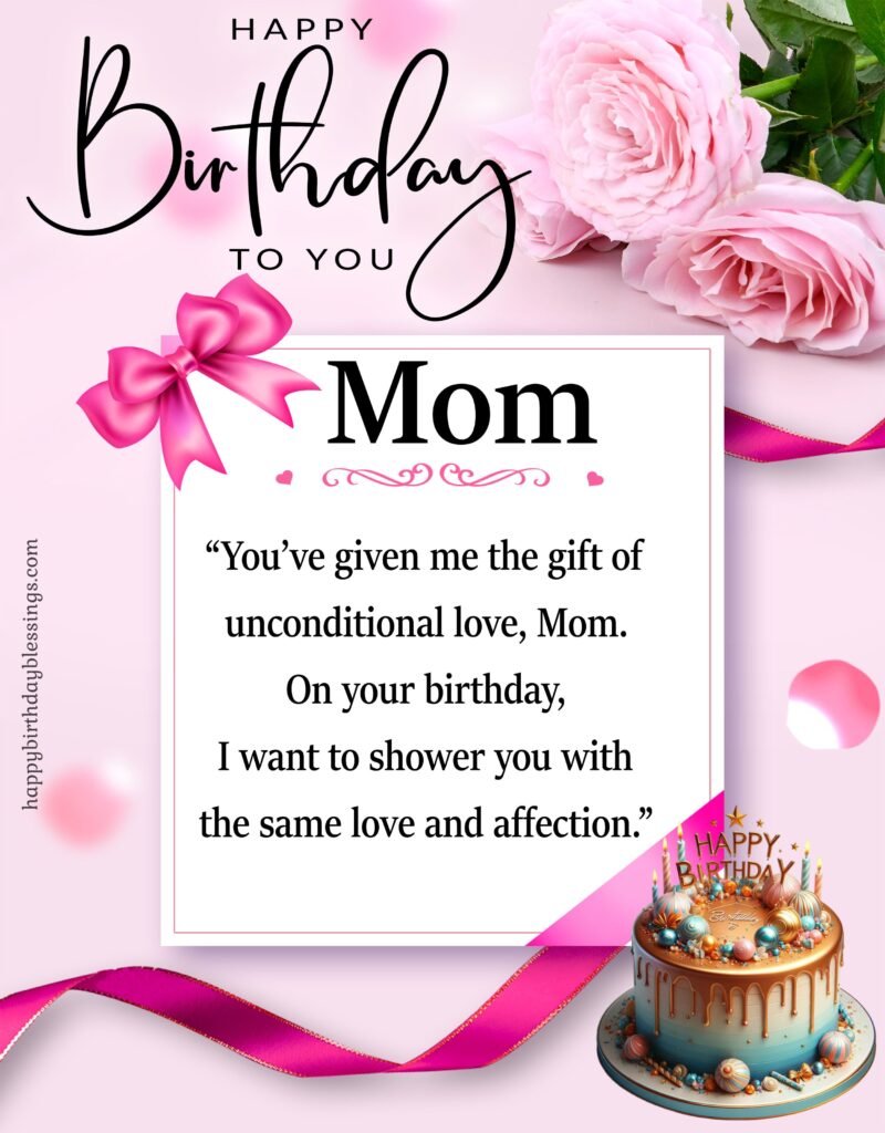 Birthday greeting for Mother.