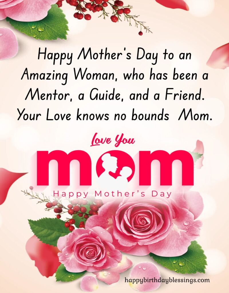 Mothers day congratulations poster.