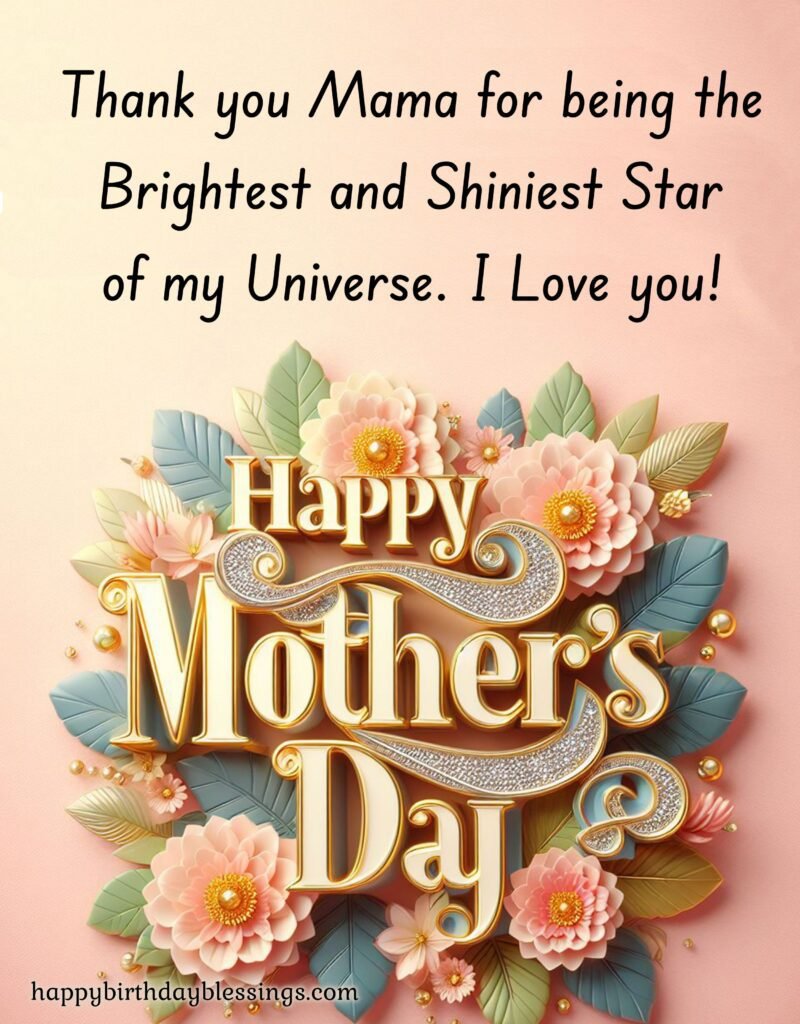 Mothers day message with beautiful image.