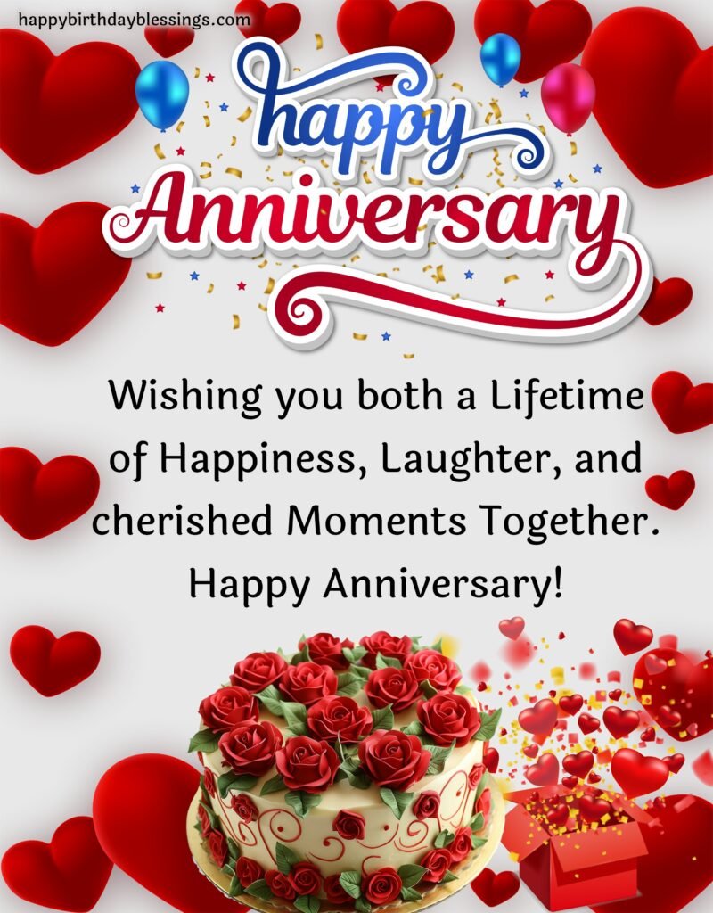 Anniversary message with beautiful image.