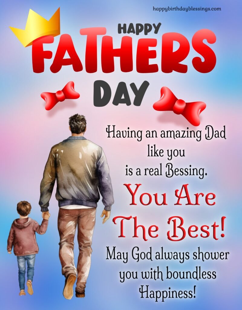 Fathers Day Blessings image.