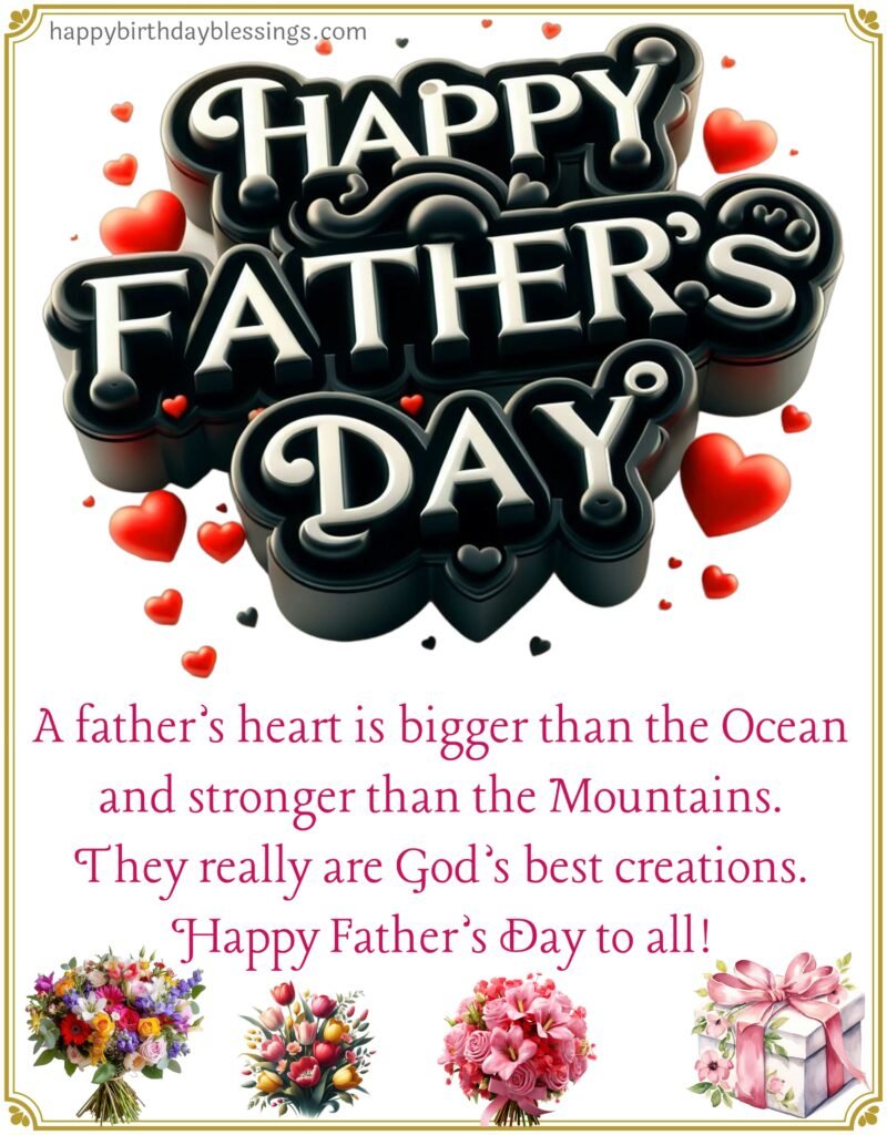Father's day greetings with beautiful image.