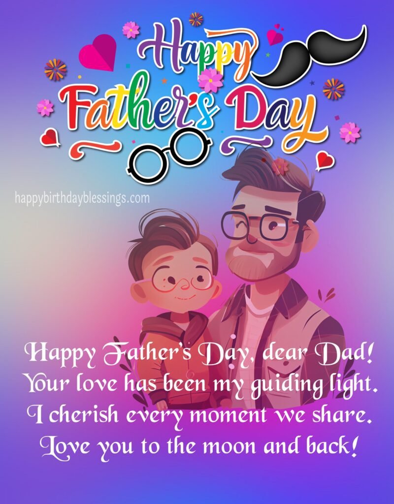 Father's day quote with image.