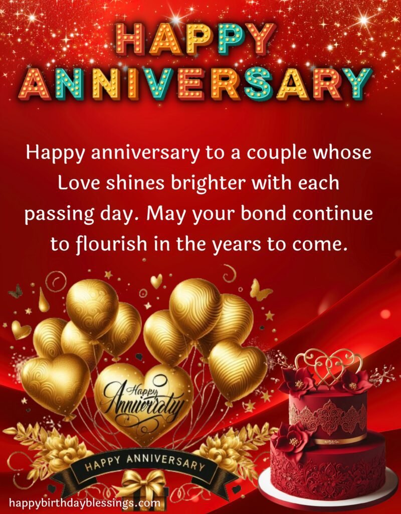 Happy Marriage Anniversary quote with beautiful image.