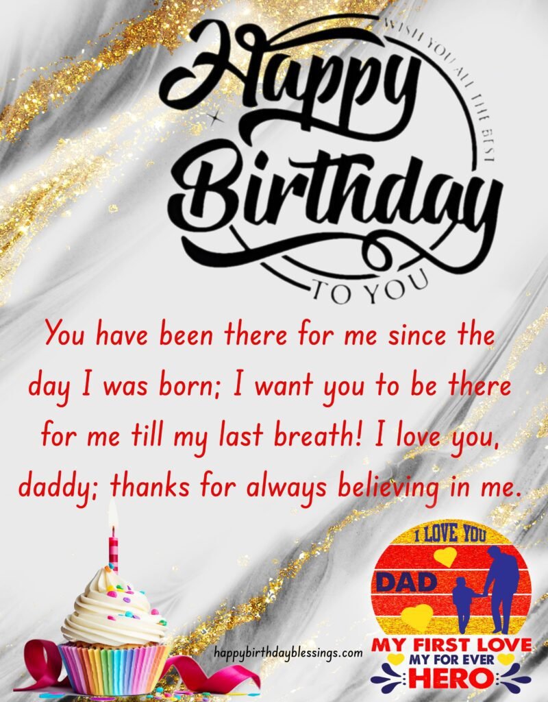 Happy birthday blessings for Dad.