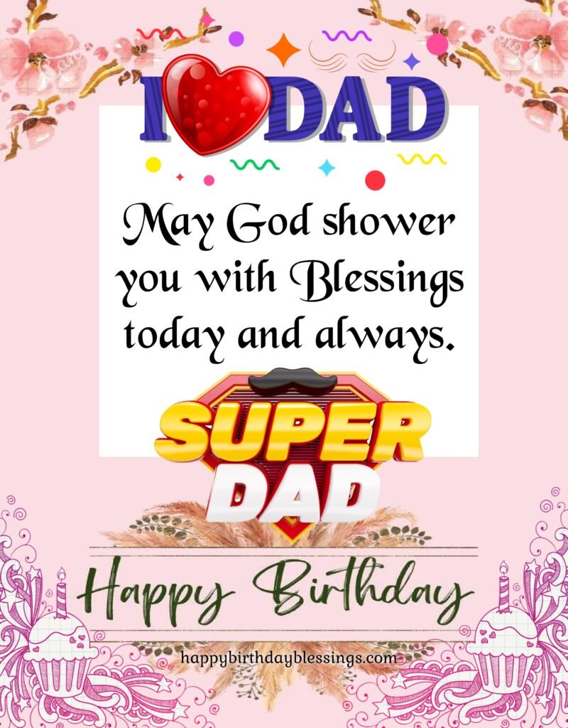 Happy birthday dad card withy beautiful message.