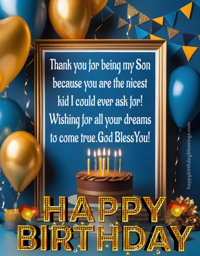 Birthday Wish image for Son.