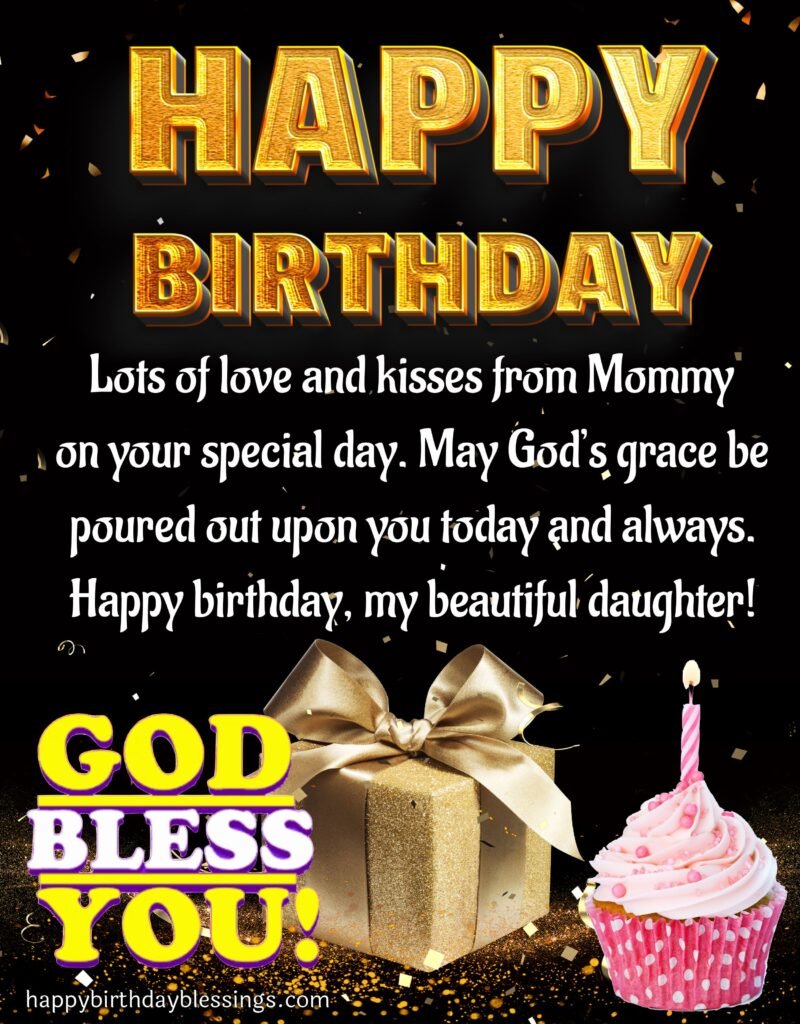 Birthday greetings for daughter.