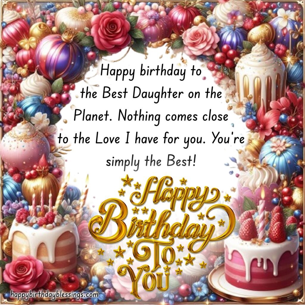 Daughter happy birthday quote.