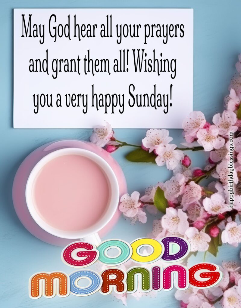 Happy Sunday Blessings greeting card.