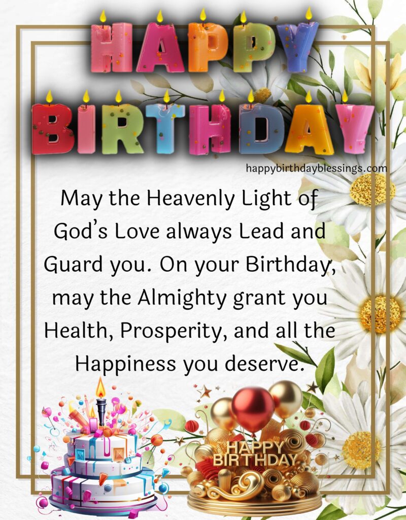 Birthday Card with cake and Message.