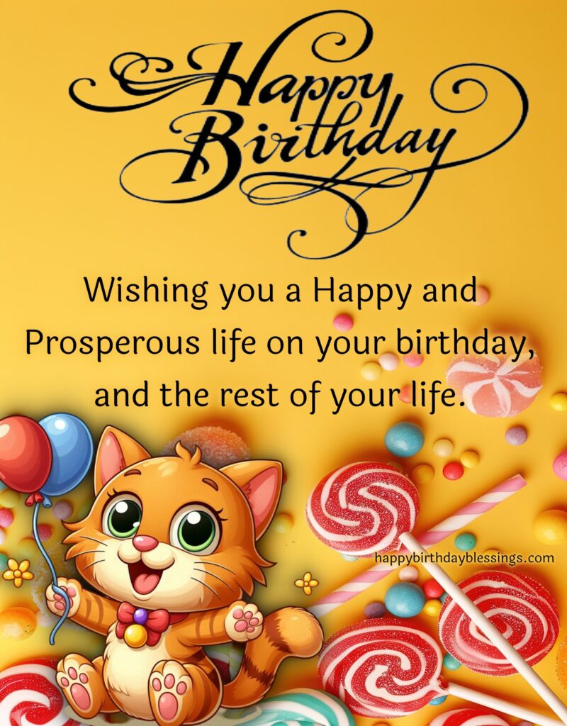 Birthday Message for kids with beautiful image.