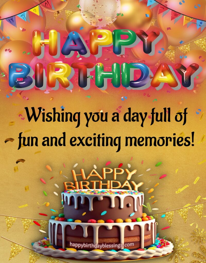 Birthday card with beautiful message.