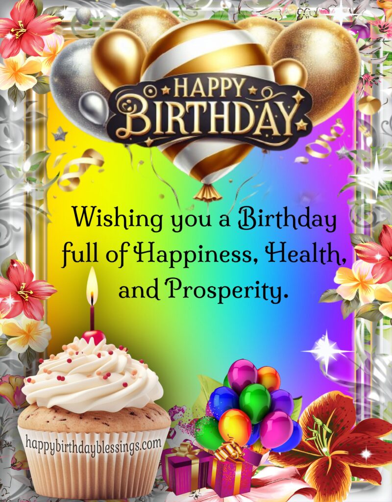 Birthday image with beautiful message.