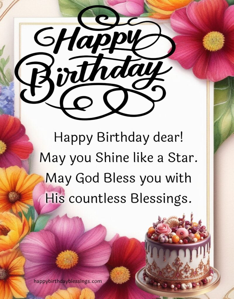 Birthday quote with beautiful image.