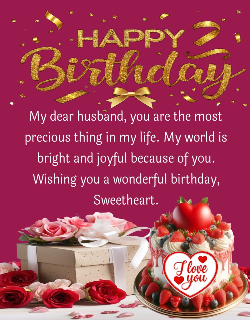 Birthday wishes for Husband.