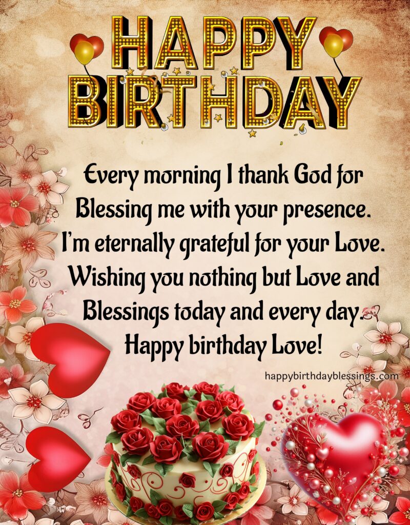 Birthday wishes for Husband with image.