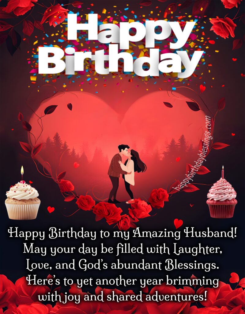 HBD Hubby image with beautiful message.