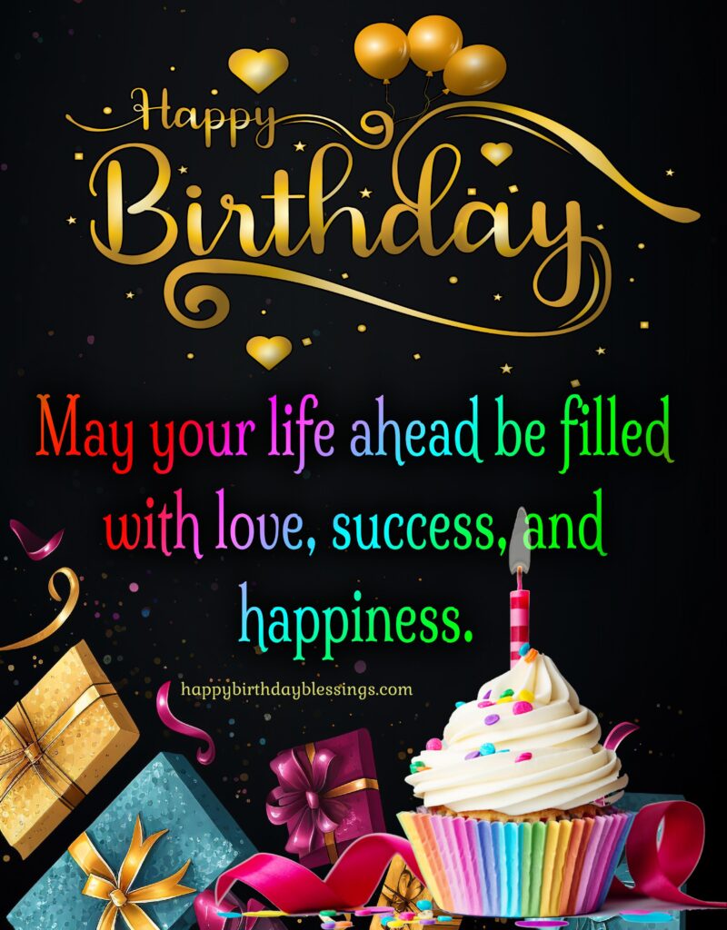 Happy Birthday image on gifts wallpaper.