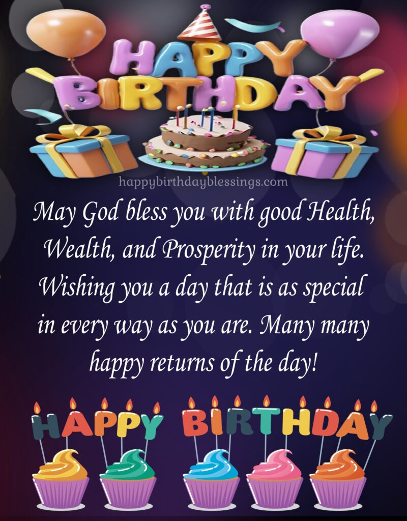 Happy Birthday wishes beautiful image.
