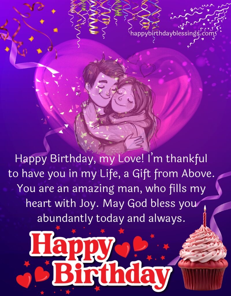 Happy Birthday wishes for Hubby with image.