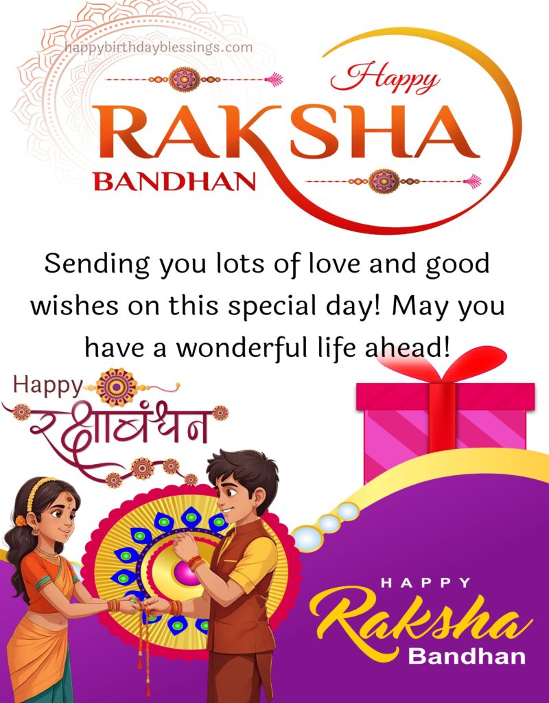 Happy Raksha Bandhan beautiful image.
