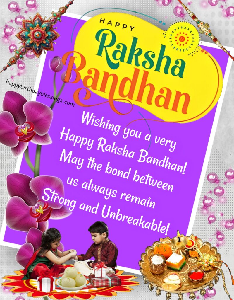 Raksha Bandhan image with rakhi.