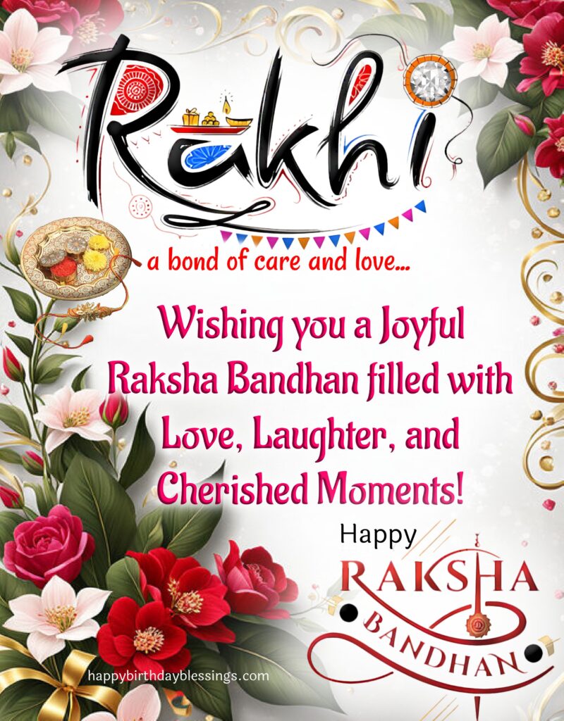 Raksha Bandhan wishes with image.