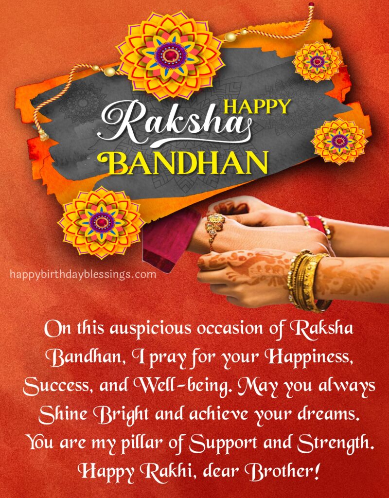 Sister tying Rakhi to Brother image.
