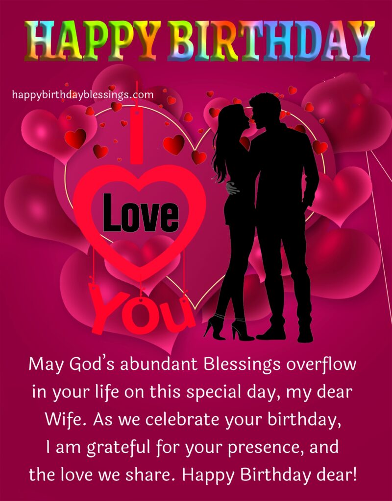 Birthday card for Wife.