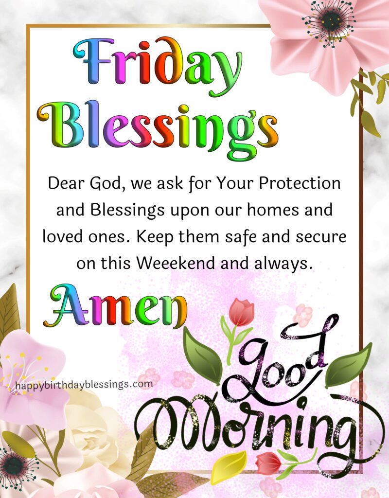 Friday blessings with beautiful image.