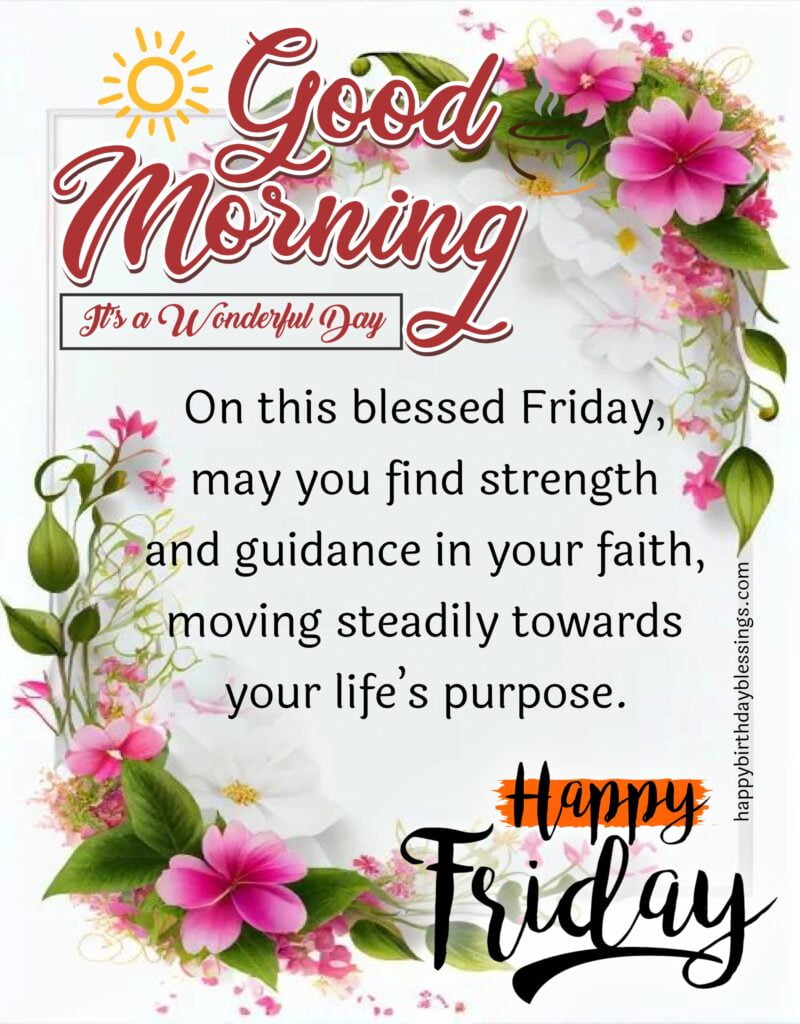 Friday image with quote.