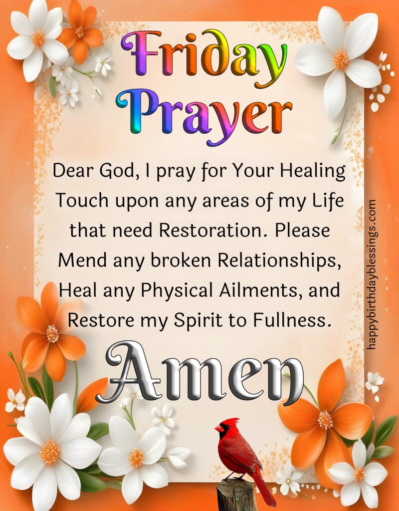 Friday quotes with cardinal image.
