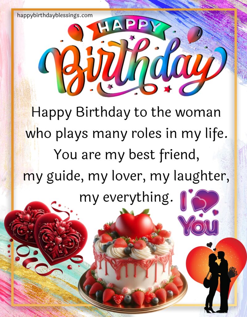 Happy Birthday Love message.