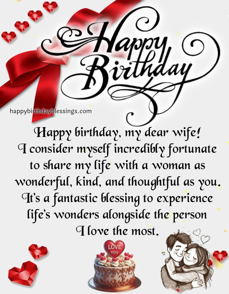 Happy Birthday wife image with quote.