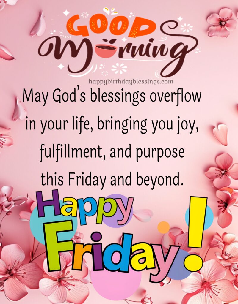 Happy Friday greeting.