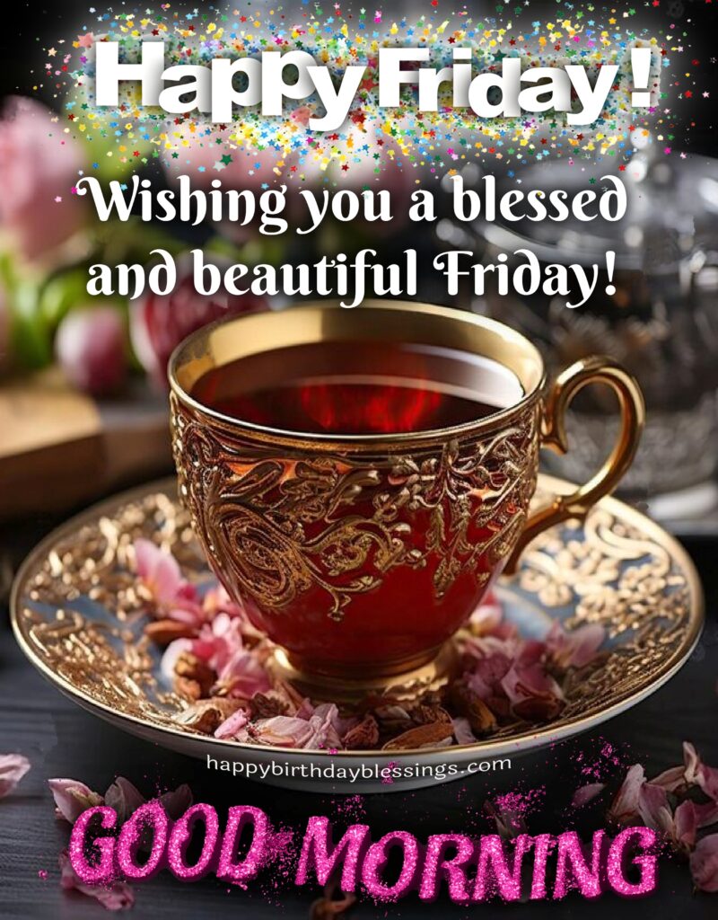 Happy Friday with coffee cup.