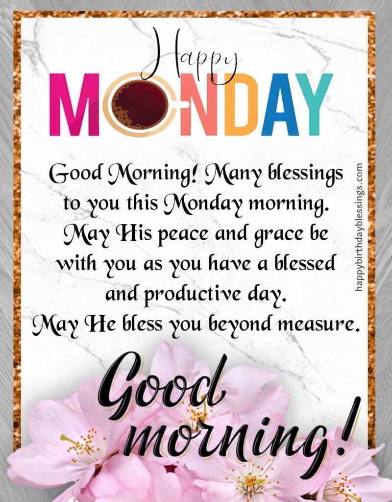 Happy Monday image with beautiful quotes.