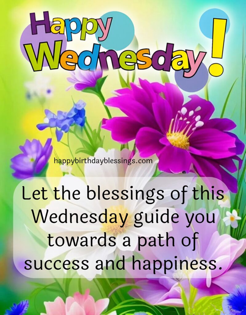 Wednesday image with beautiful flowers.