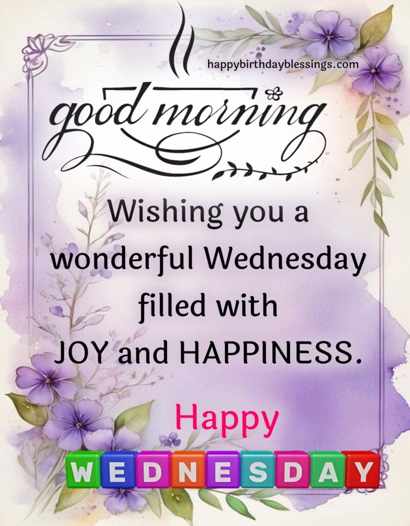 Wednesday wishes with image.