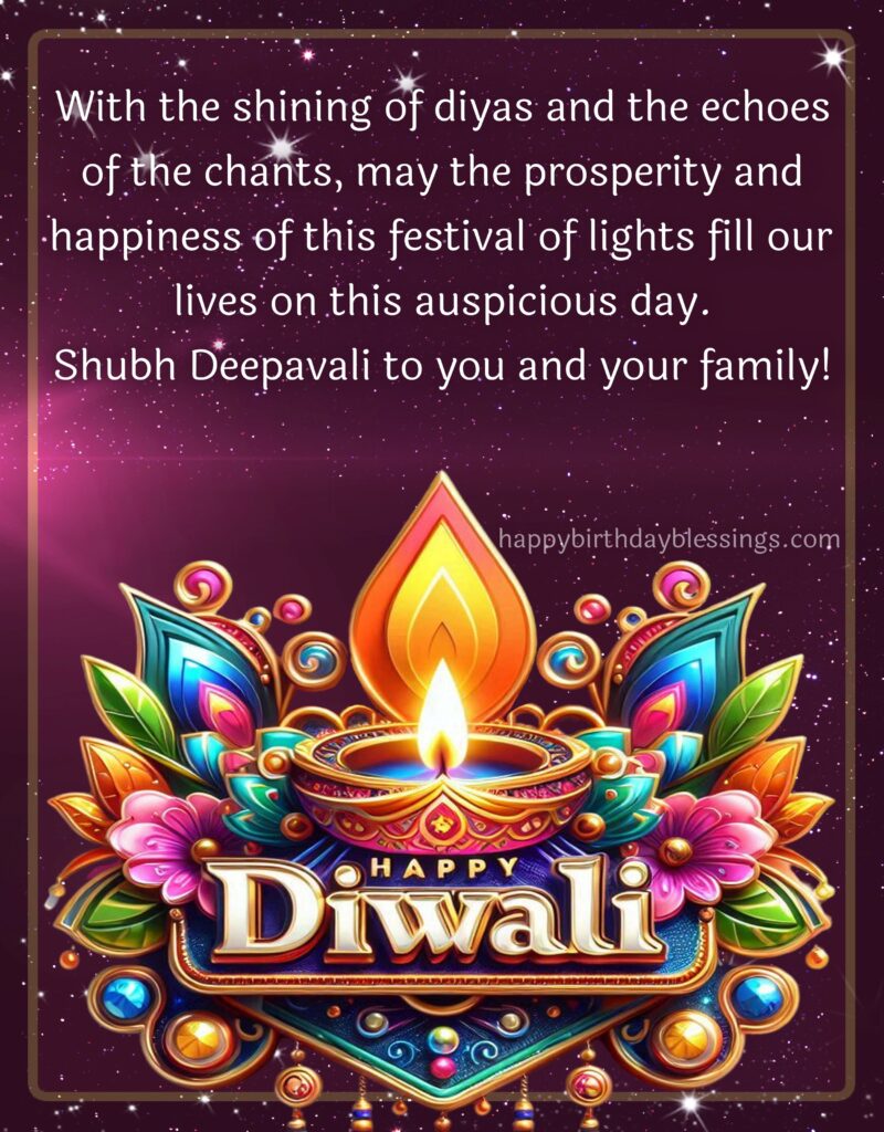 Deepawali image with quote.