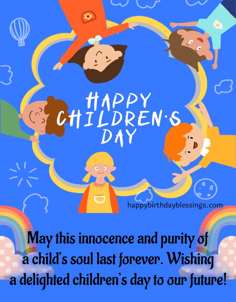 Happy Children's Day image with kids.