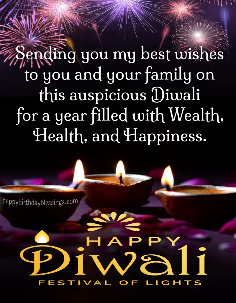 Happy Diwali Greetings with image.