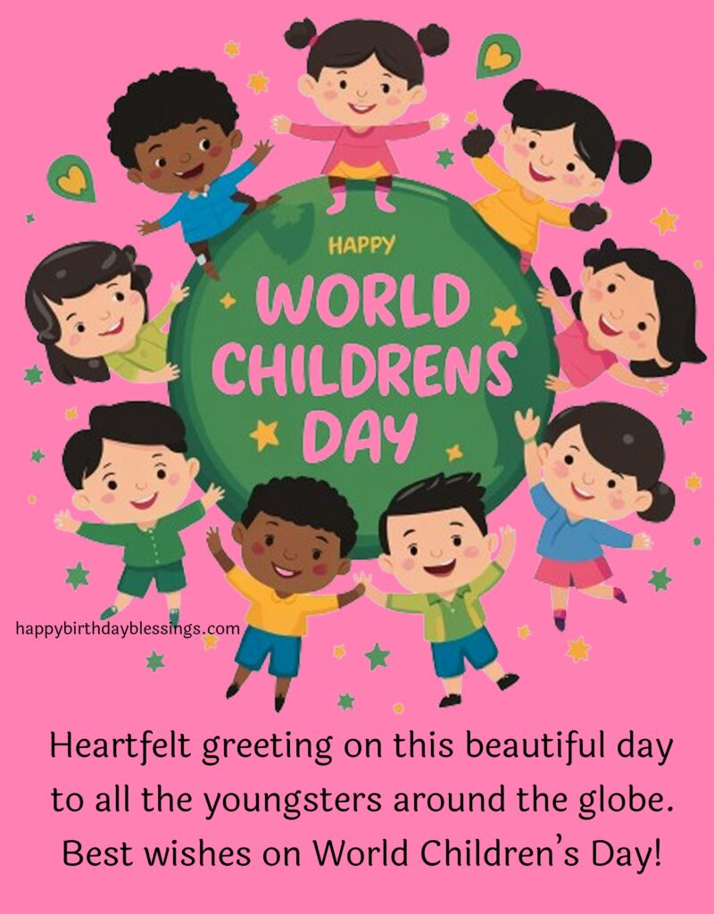 World childrens day wishes image.