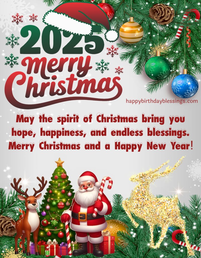 Christmas blessings image.
